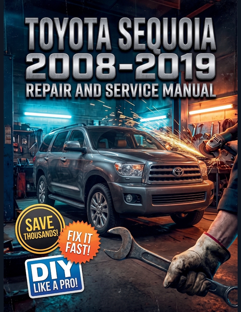 Toyota Sequoia 2008-2019 Repair and Service Manual: The Complete Illustrated Step-by-Step Guide to Dealership-Level Diagnostics, Routine Maintenance, cover