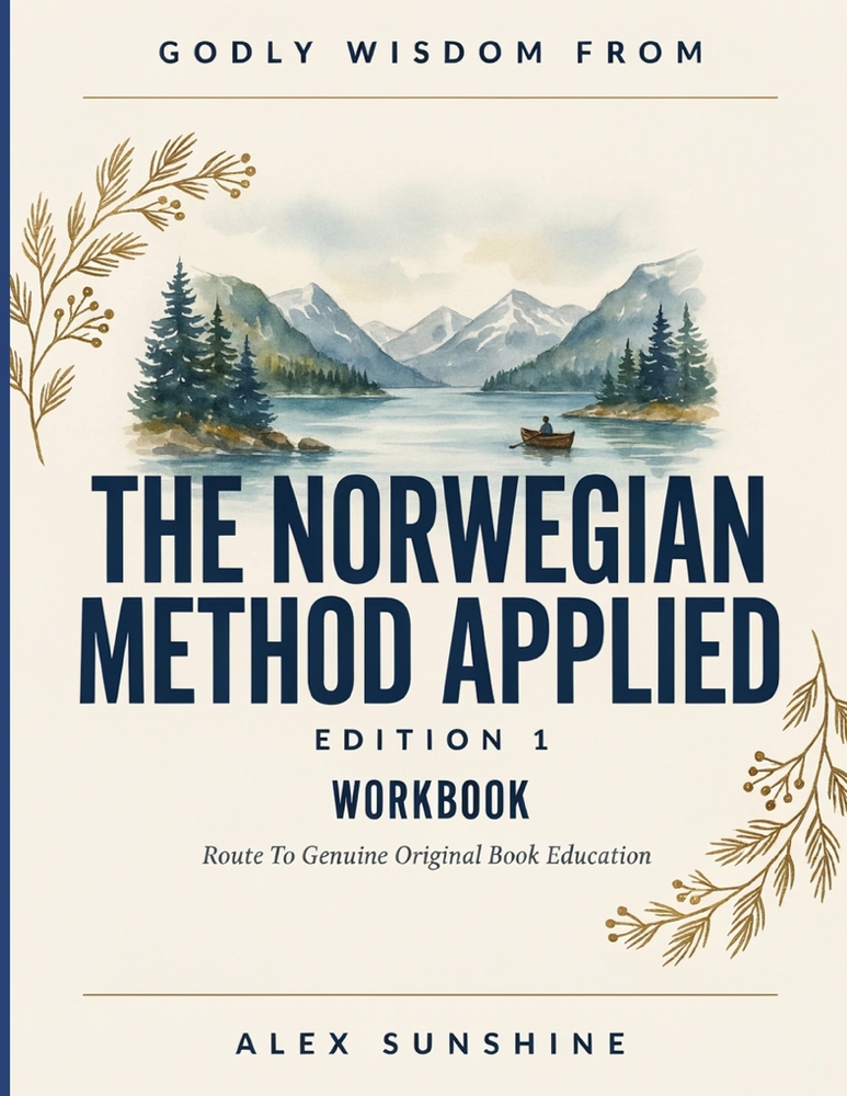 Godly Wisdom From The Norwegian Method Applied Edition 1: Route To Genuine Original Book Education cover