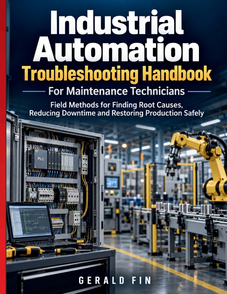 Industrial Automation Troubleshooting Handbook For Maintenance Technicians: Field Methods for Finding Root Causes, Reducing Downtime and Restoring Pro cover