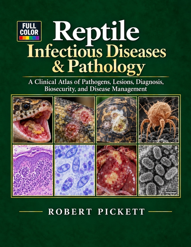 Reptile Infectious Diseases & Pathology: A Clinical Atlas of Pathogens, Lesions, Diagnosis, Biosecurity, and Disease Management cover