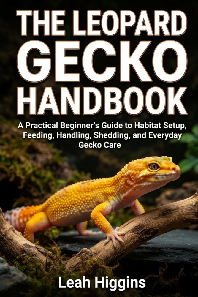 The Leopard Gecko Handbook: A Practical Beginner's Guide to Habitat Setup, Feeding, Handling, Shedding, and Everyday Gecko Care cover