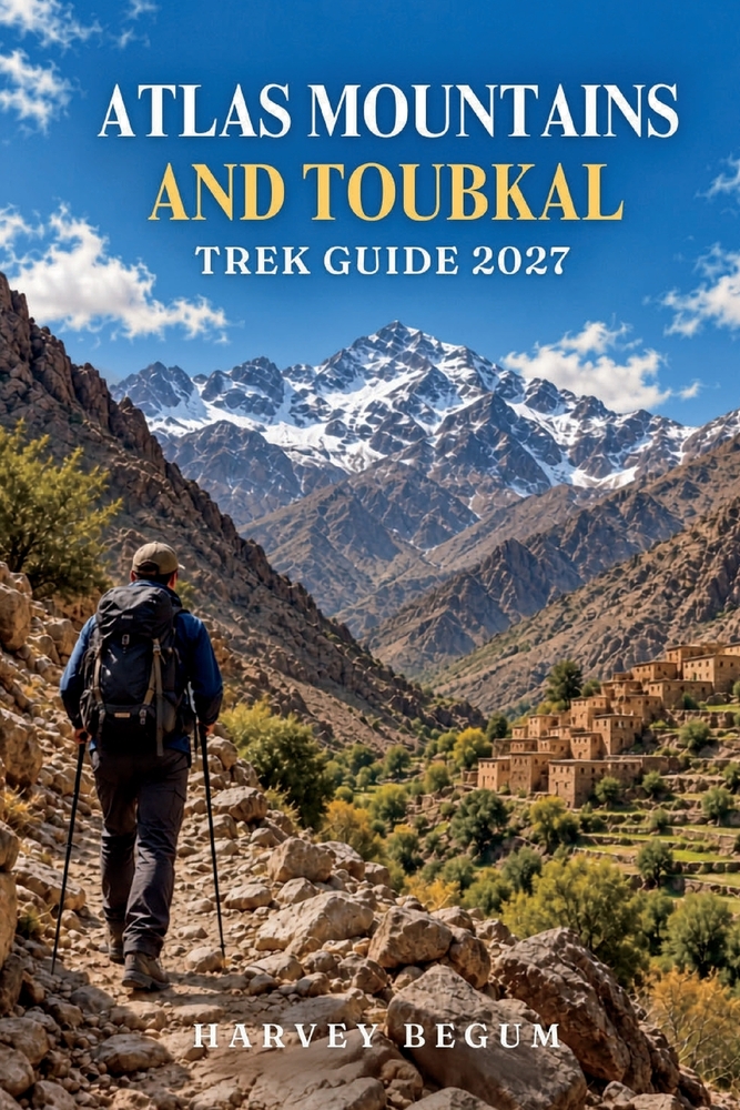 Atlas Mountains and Toubkal Trek Guide 2027: Imlil to Summit Itineraries, Refuge Stays, Berber Villages, and Packing Tips for First-Time Hikers cover