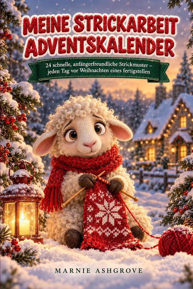 Meine Strickarbeit Adventskalender: 24 schnelle, anfängerfreundliche Strickmuster - jeden Tag vor Weihnachten eines fertigstellen cover