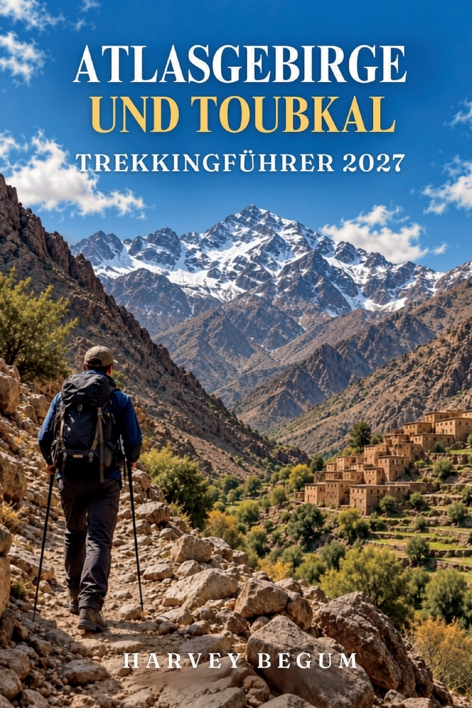 Atlasgebirge Und Toubkal Trekkingführer 2027: Routen von Imlil zum Gipfel, Hüttenübernachtungen, Berberdörfer und Packtipps für die erste Gipfeltour cover