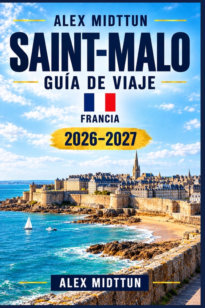 Saint-Malo Guía de viaje 2026-2027: Descubre el casco antiguo amurallado de Bretaña, fuertes históricos, playas atlánticas, paseos costeros, gastronom cover