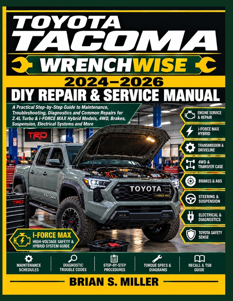 Toyota Tacoma Wrenchwise 2024-2026 DIY Repair & Service Manual: A Practical Step-by-Step Guide to Maintenance, Troubleshooting, Diagnostics and Common cover