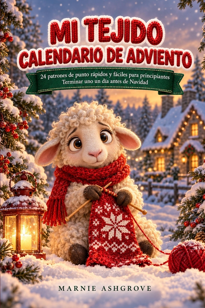 Mi Tejido: CALENDARIO DE ADVIENTO: 24 patrones de punto rápidos y fáciles para principiantes Terminar uno un día antes de Navidad cover