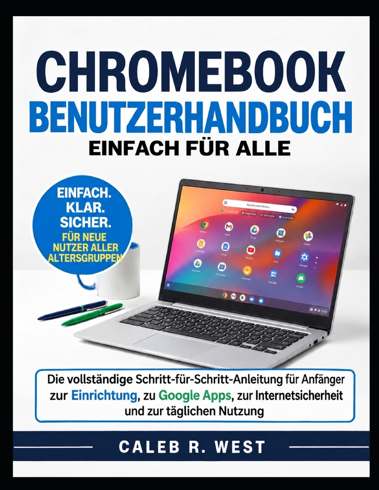 Chromebook Benutzerhandbuch: Die vollständige Schritt-für-Schritt-Anleitung für Anfänger zur Einrichtung, zu Google Apps, zur Internetsicherheit und z cover
