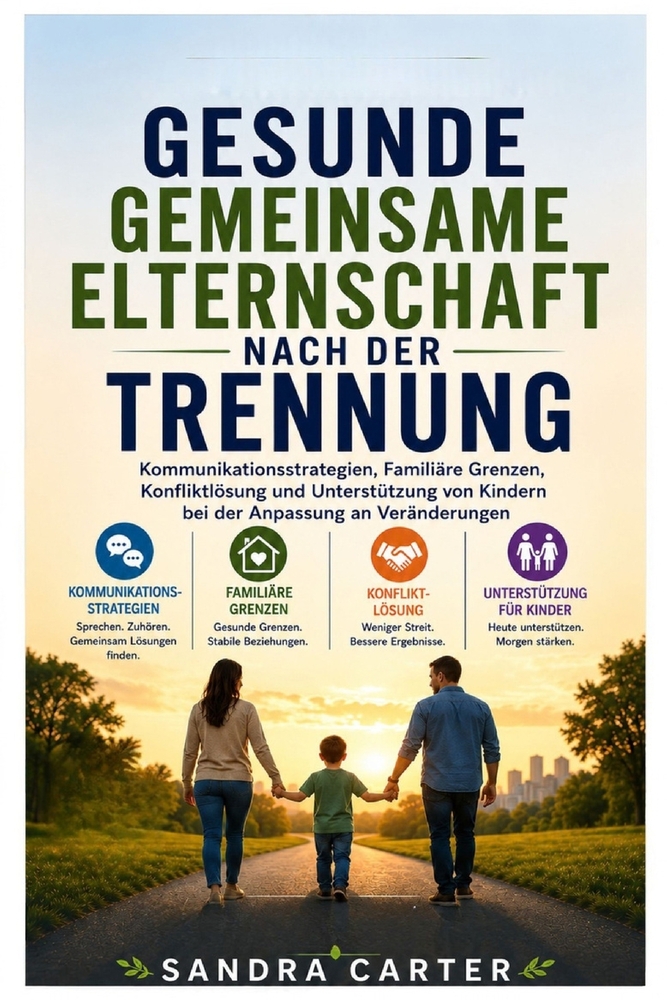 Gesunde gemeinsame Elternschaft nach der Trennung: Kommunikationsstrategien, Familiäre Grenzen, Konfliktlösung und Unterstützung von Kindern bei der A cover