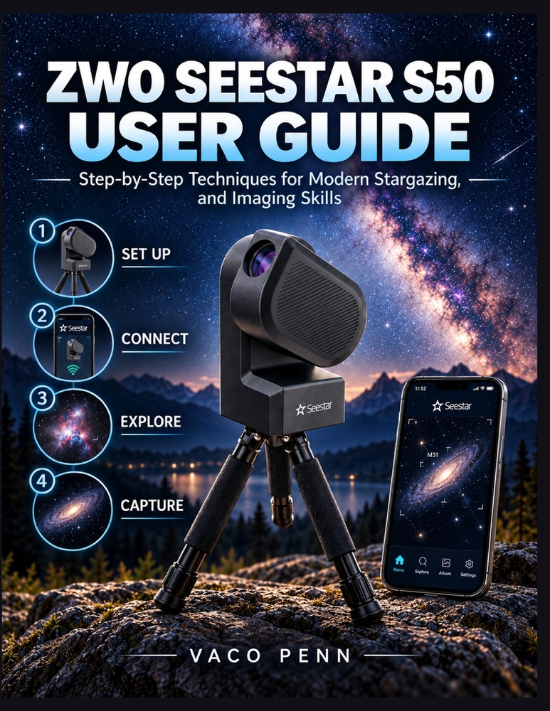 Zwo Seestar S50 User Guide: Step-by-Step Techniques for Modern Stargazing, and Imaging Skills cover