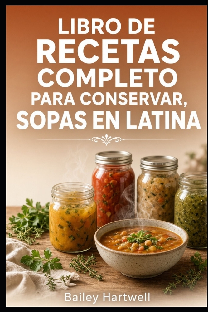 Libro de Recetas Completo Para Conservar Sopas En Latina: Recetas fáciles y métodos seguros de envasado casero para sopas cover