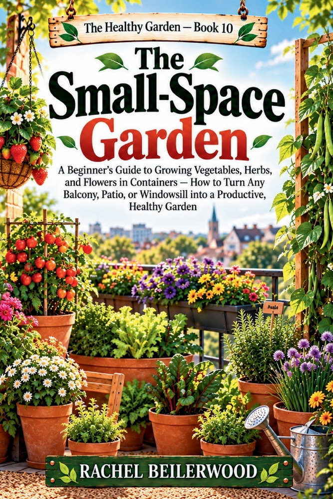 The Small-Space Garden: A Beginner's Guide to Growing Vegetables, Herbs, and Flowers in Containers - How to Turn Any Balcony, Patio, or Windowsill int cover