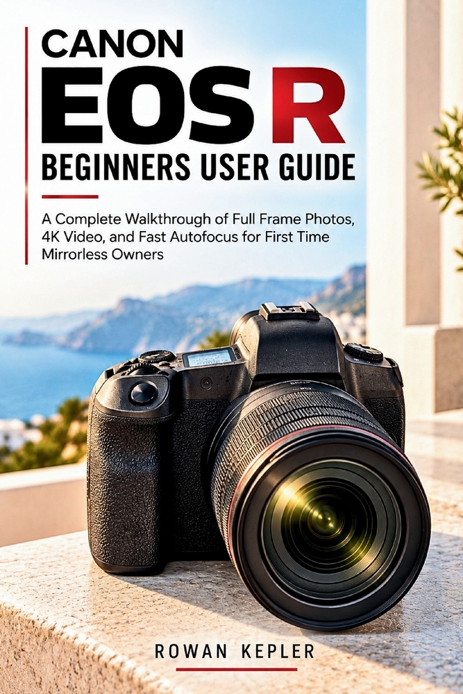 Canon EOS R Beginners User Guide: A Complete Walkthrough of Full Frame Photos, 4K Video, and Fast Autofocus for First Time Mirrorless Owners cover