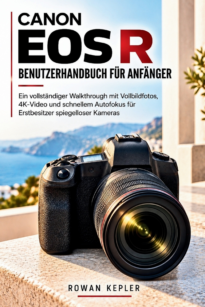Canon EOS R Benutzerhandbuch Für Anfänger: Ein vollständiger Walkthrough mit Vollbildfotos, 4K-Video und schnellem Autofokus für Erstbesitzer spiegell cover
