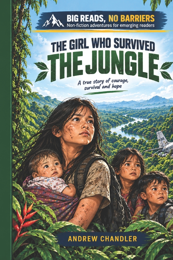 The Girl Who Survived The Jungle: The story of a 13 year old girl who kept her younger sibling alive for 39 days in the jungle (Big Reads, No Barriers cover