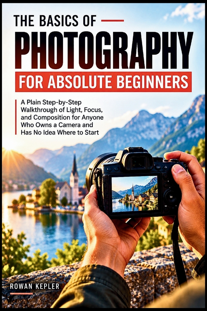 The Basics of Photography for Absolute Beginners: A Plain Step-by-Step Walkthrough of Light, Focus, and Composition for Anyone Who Owns a Camera and H cover