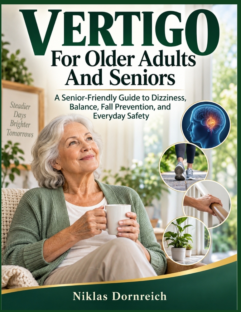 Vertigo For Older Adults And Seniors: A Senior-Friendly Guide to Dizziness, Balance, Fall Prevention, and Everyday Safety cover