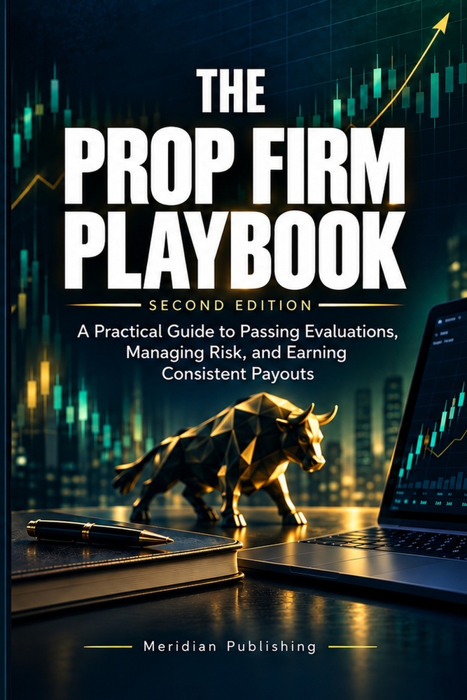 The Prop Firm Playbook: A Practical Guide to Passing Evaluations, Managing Risk, and Earning Consistent Payouts cover