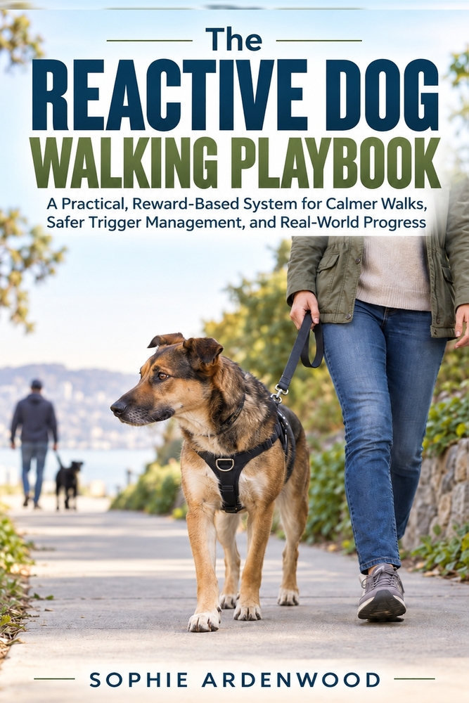 The Reactive Dog Walking Playbook: A Practical, Reward-Based System for Calmer Walks, Safer Trigger Management, and Real-World Progress cover