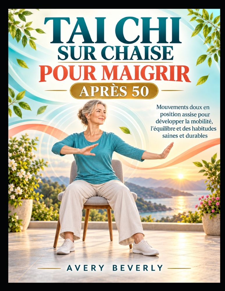 Tai Chi sur Chaise pour Maigrir Après 50: Mouvements doux en position assise pour développer la mobilité et l'équilibre. et des habitudes saines et du cover