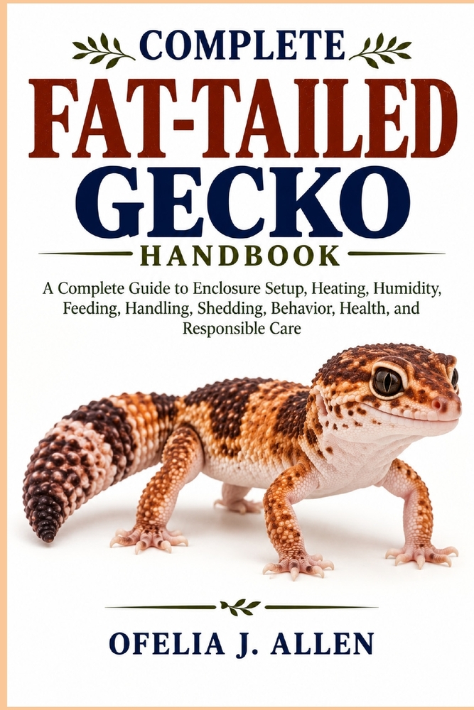 Complete Fat-Tailed Gecko Handbook: A Complete Guide to Enclosure Setup, Heating, Humidity, Feeding, Handling, Shedding, Behavior, Health, and Respons cover
