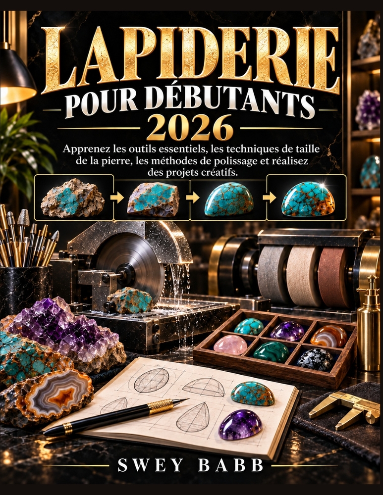 Lapiderie Pour Débutants 2026: Apprenez les outils essentiels, les techniques de taille de la pierre, les méthodes de polissage et réalisez des projet cover