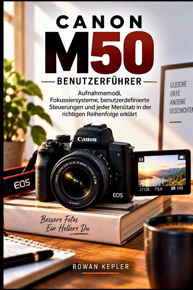 Canon M50 Benutzerführer: Aufnahmemodi, Fokussiersysteme, benutzerdefinierte Steuerungen und jeder Menütab in der richtigen Reihenfolge erklärt cover
