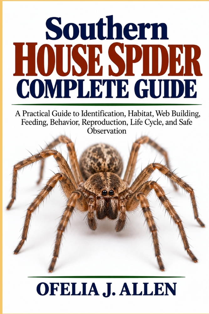 Southern House Spider Complete Guide: A Practical Guide to Identification, Habitat, Web Building, Feeding, Behavior, Reproduction, Life Cycle, and Saf cover