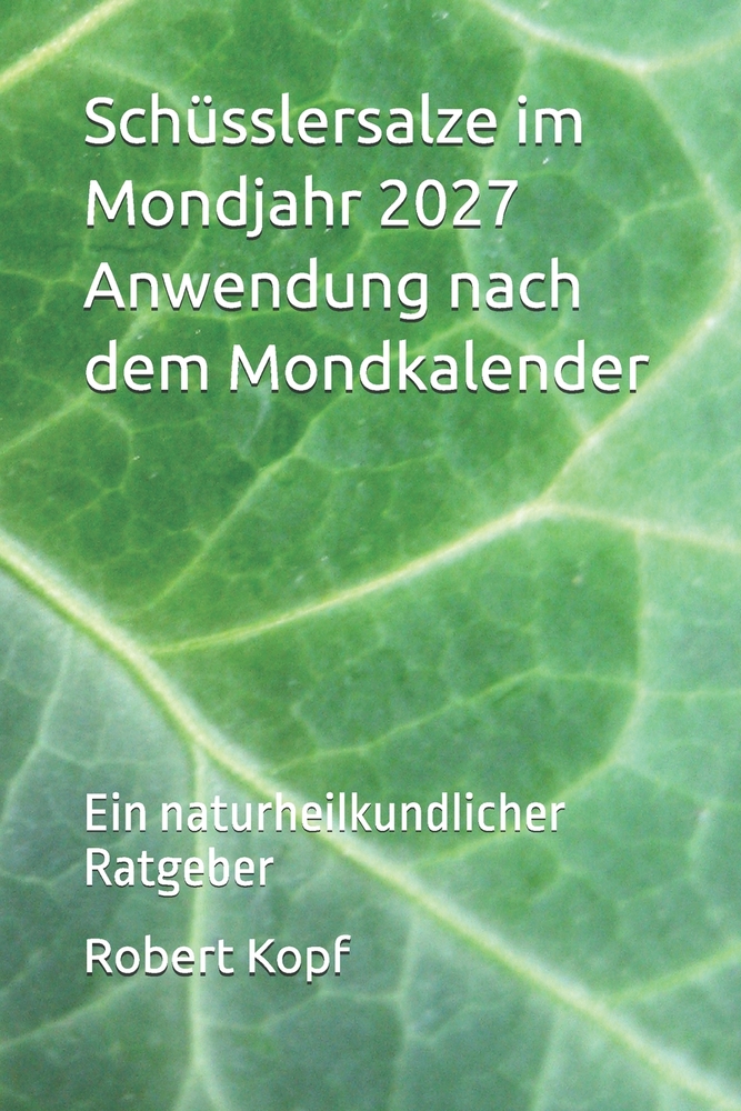 Schüsslersalze im Mondjahr 2027 - Anwendung nach dem Mondkalender: Ein naturheilkundlicher Ratgeber cover