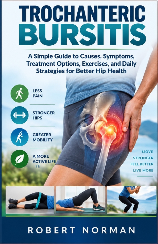 Trochanteric Bursitis: Ein einfacher Leitfaden zu Ursachen, Symptomen, Behandlungsmöglichkeiten, Übungen und Strategien für einen gesünderen Alltag mi cover