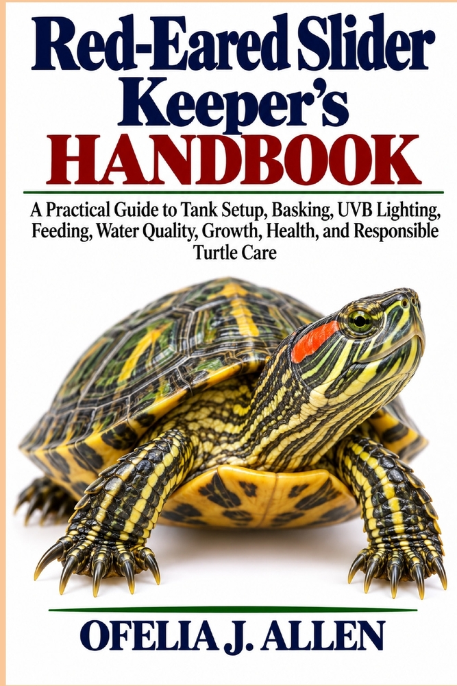 Red-Eared Slider Keeper's Handbook: A Practical Guide to Tank Setup, Basking, UVB Lighting, Feeding, Water Quality, Growth, Health, and Responsible Tu cover