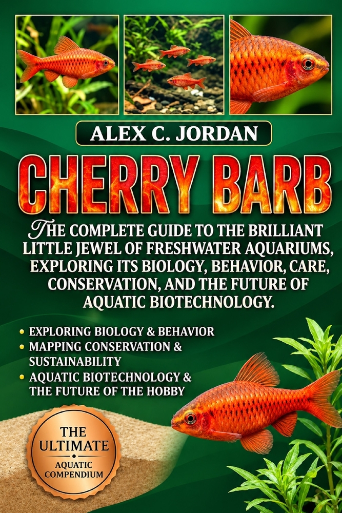 Cherry Barb: The Complete Guide to the Brilliant Little Jewel of Freshwater Aquariums, Exploring Its Biology, Behavior, Care, Conservation, and the Fu cover