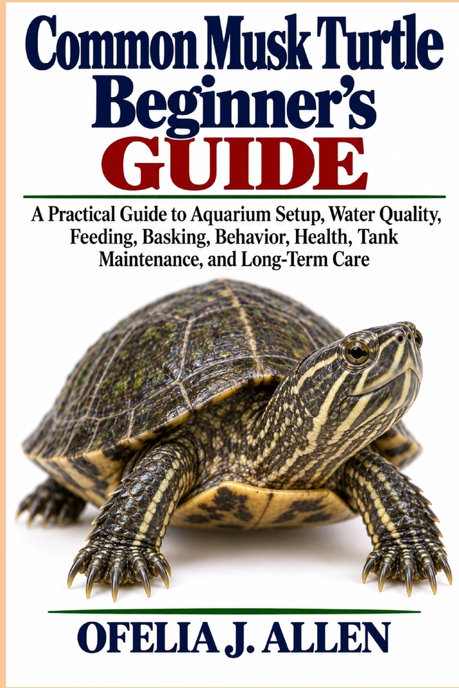 Common Musk Turtle Beginner's Guide: A Practical Guide to Aquarium Setup, Water Quality, Feeding, Basking, Behavior, Health, Tank Maintenance, and Lon cover
