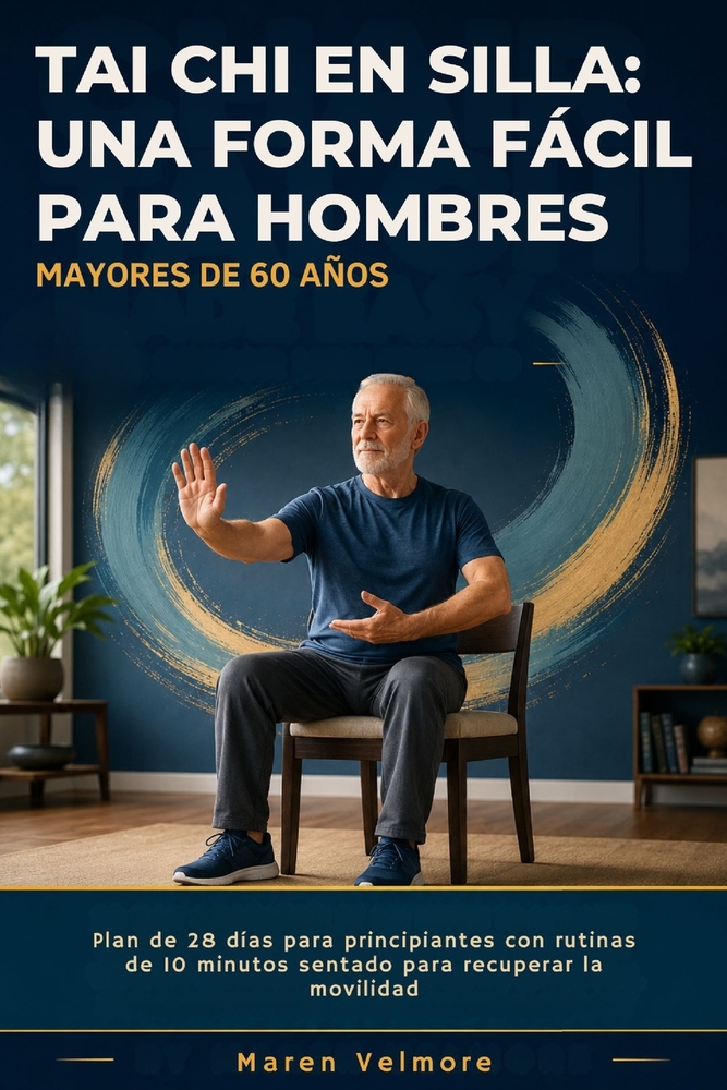 Tai CHI En Silla: UNA FORMA FÁCIL PARA HOMBRES MAYORES DE 60 AÑOS: Plan de 28 días para principiantes con rutinas de 10 minutos sentado para recuperar cover