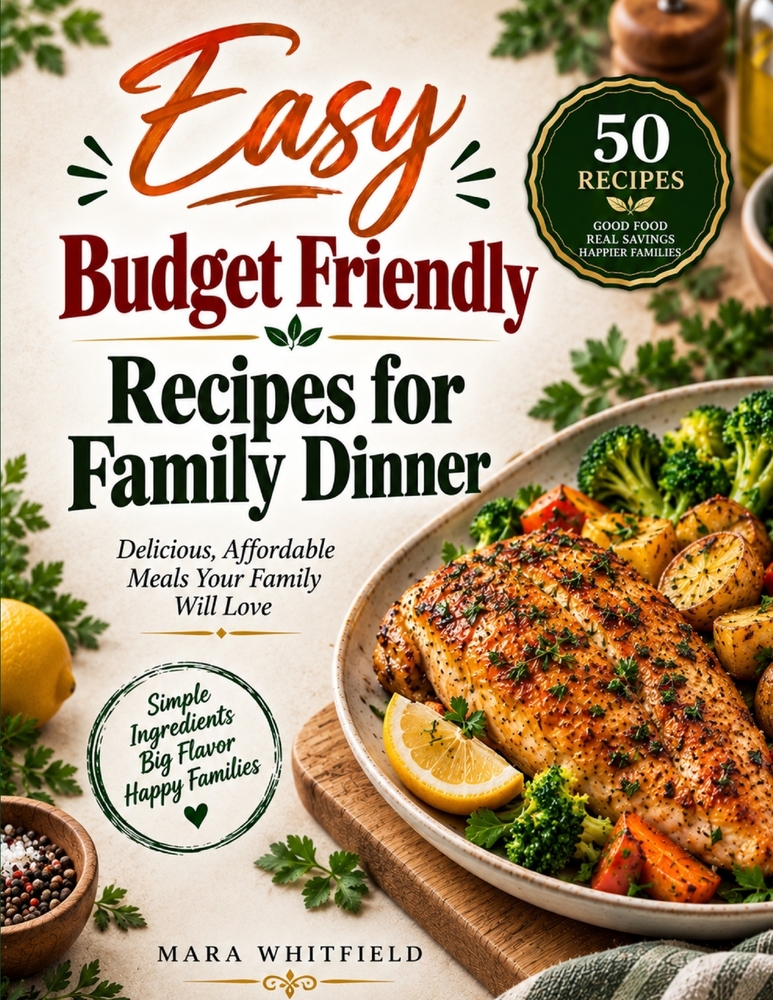 Easy Budget Friendly Recipes for Family Dinner: Affordable and Flavor-Packed Meals for Easy Family Dinners cover