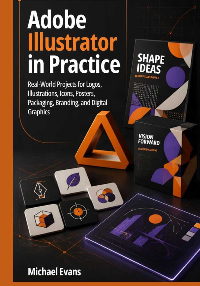 Adobe Illustrator in Practice: Real-World Projects for Logos, Illustrations, Icons, Posters, Packaging, Branding, and Digital Graphics cover
