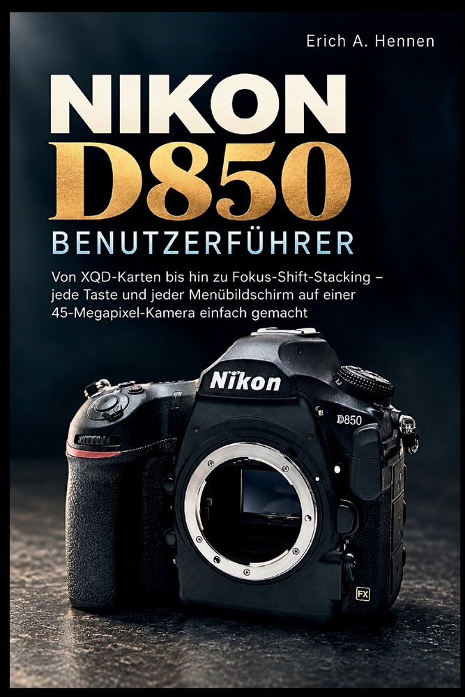 Nikon D850 Benutzerführer: Von XQD-Karten bis hin zu Fokus-Shift-Stacking - jede Taste und jeder Menübildschirm auf einer 45-Megapixel-Kamera einfach cover