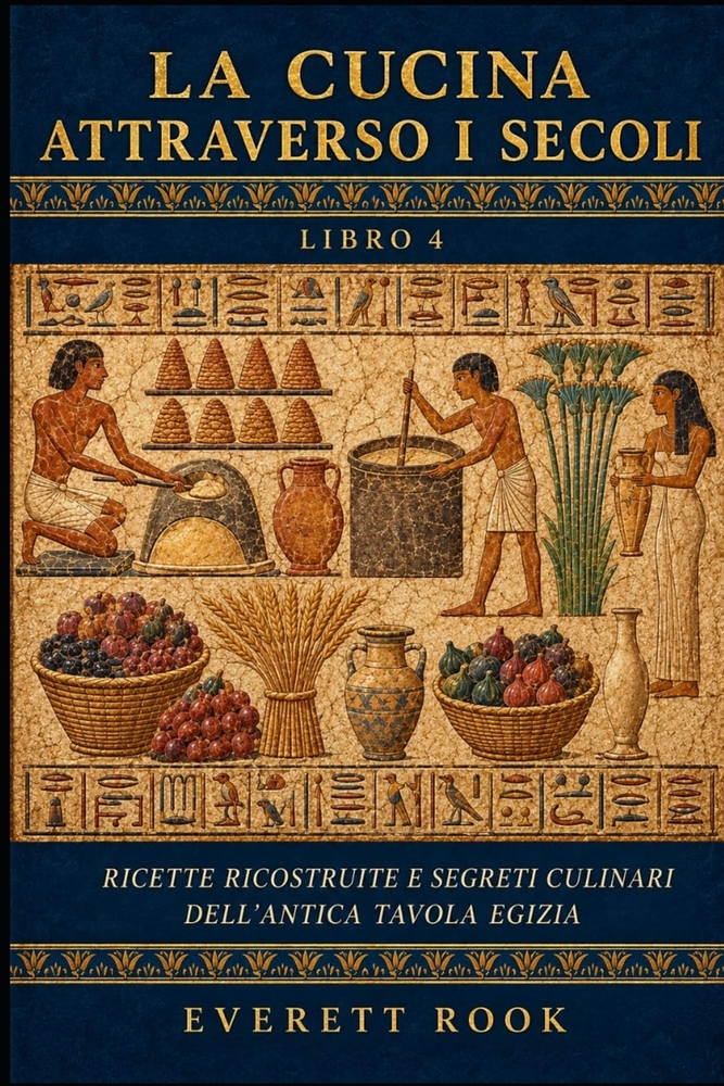 La cucina attraverso i secoli: Ricette ricostruite e segreti culinari dell'antica tavola Egizia cover