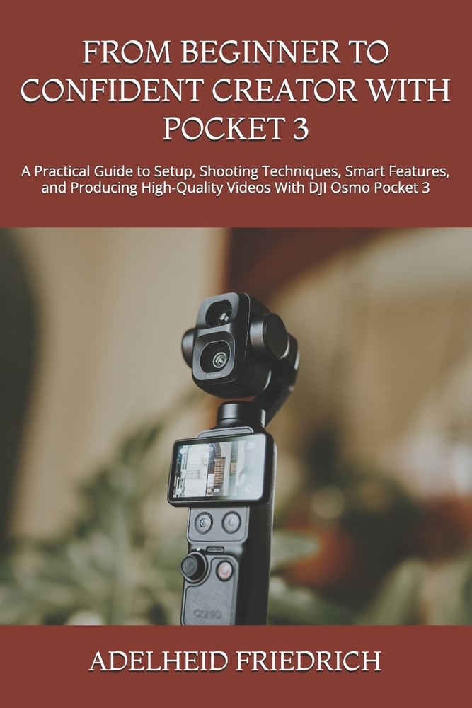 From Beginner to Confident Creator with Pocket 3: A Practical Guide to Setup, Shooting Techniques, Smart Features, and Producing High-Quality Videos W cover