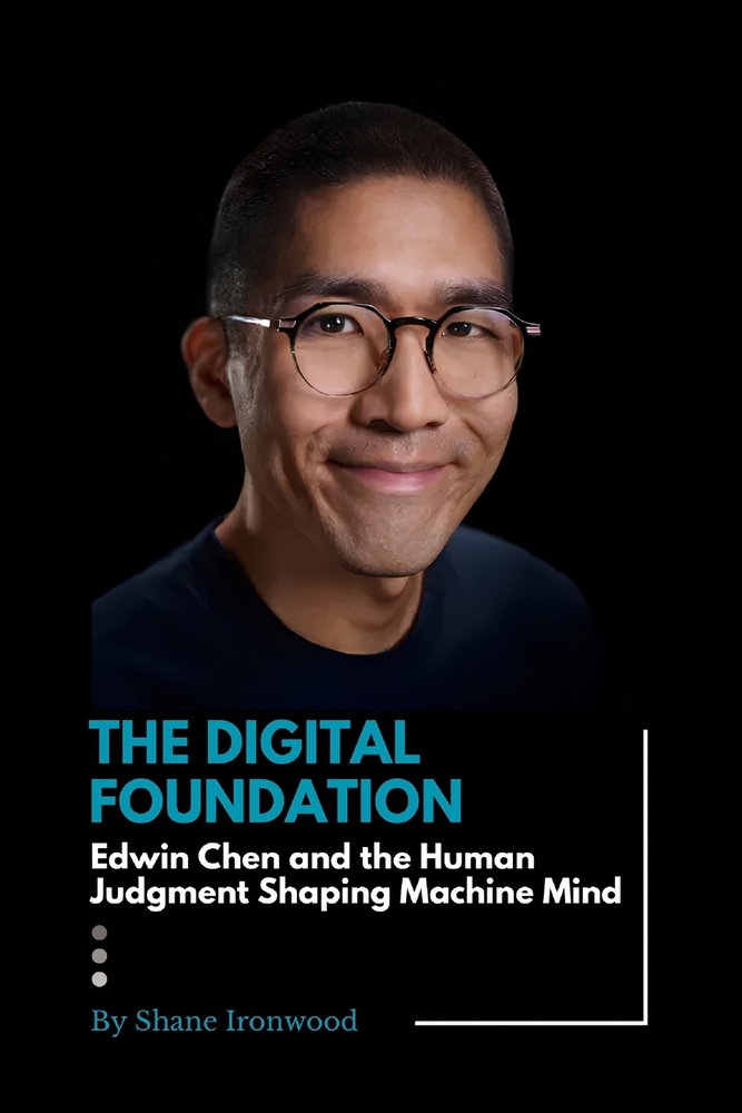 The Digital Foundation: Edwin Chen and the Human Judgment Shaping Machine Mind cover