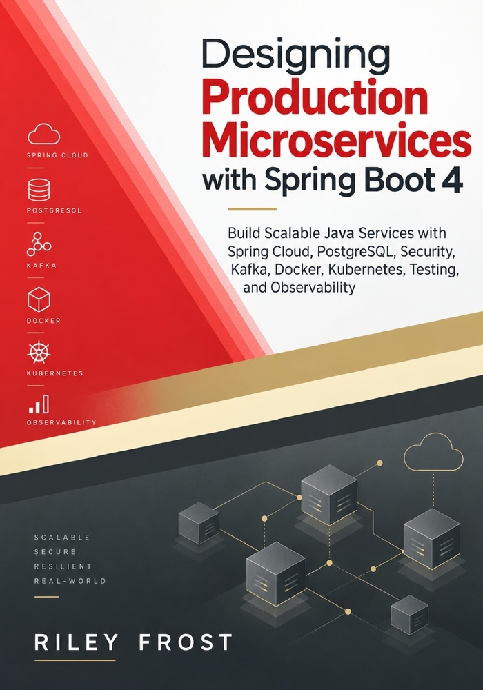 Designing Production Microservices with Spring Boot 4: Build Scalable Java Services with Spring Cloud, PostgreSQL, Security, Kafka, Docker, Kubernetes cover