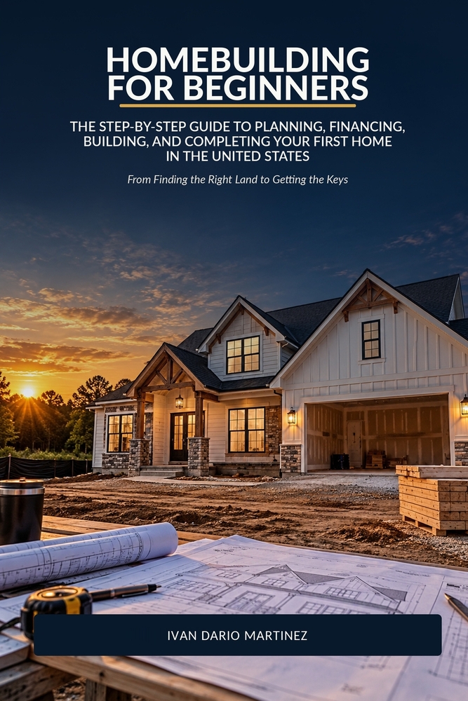 Homebuilding for Beginners: The Step-by-Step Guide to Planning, Financing, Building, and Completing Your First Home in the United States cover