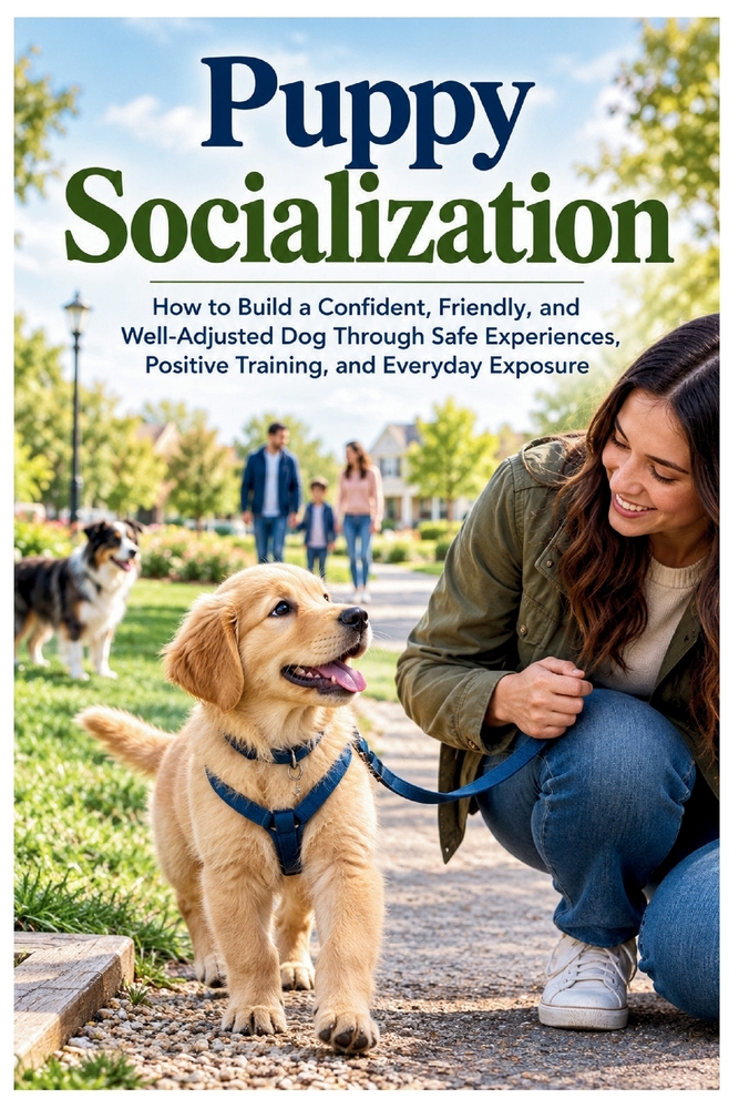 Puppy Socialization: How to Build a Confident, Friendly, and Well-Adjusted Dog Through Safe Experiences, Positive Training, and Everyday Exposure cover