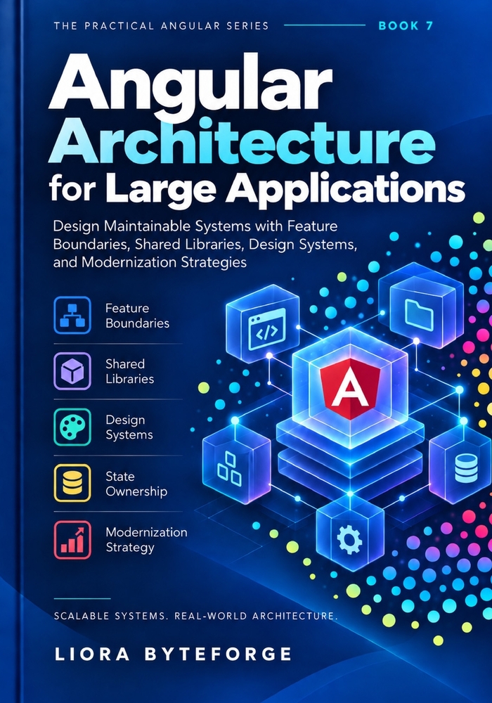 Angular Architecture for Large Applications: Design Maintainable Systems with Feature Boundaries, Shared Libraries, Design Systems, and Modernization cover