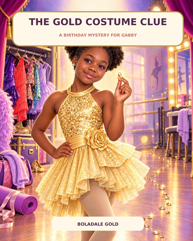 The Gold Costume Clue: A Birthday Mystery for Gabby cover