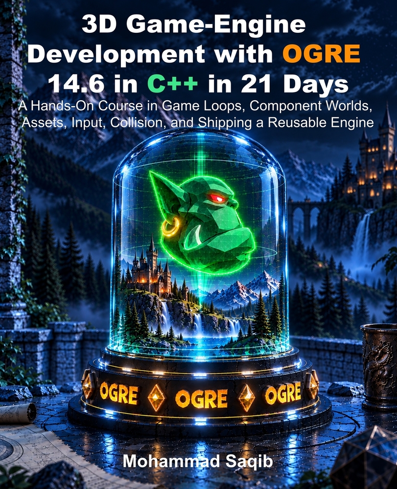 3D Game-Engine Development with OGRE 14.6 in C++ in 21 Days: A Hands-On Course in Game Loops, Component Worlds, Assets, Input, Collision, and Shipping cover