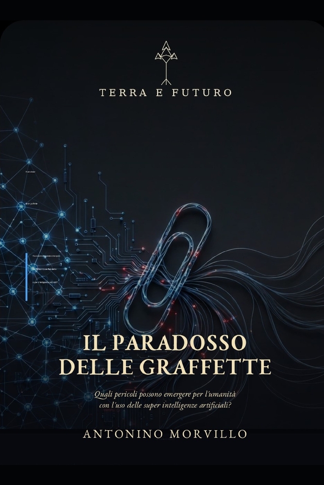 Il paradosso delle graffette: Quali pericoli possono emergere per l'umanità con l'uso delle super intelligenze artificiali? cover