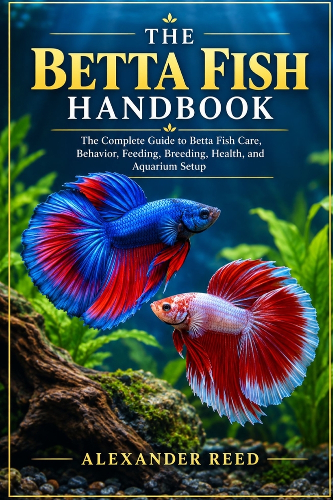 The Betta Fish Handbook: The Complete Guide to Betta Fish Care, Behavior, Feeding, Breeding, Health, and Aquarium Setup cover