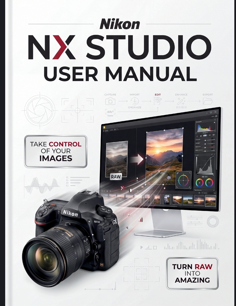 Nikon NX Studio User Manual: The Definitive Step-by-Step Guide to RAW Processing, Image Editing, and Video Workflows-Comprehensive Global Coverage for cover