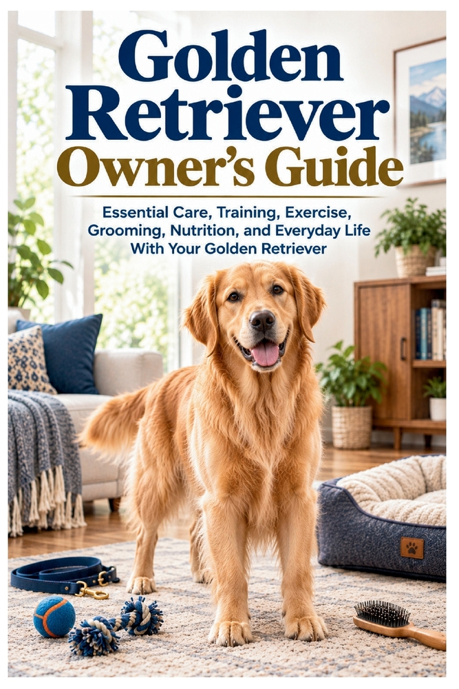 Golden Retriever Owner's Guide: Essential Care, Training, Exercise, Grooming, Nutrition, and Everyday Life With Your Golden Retriever cover